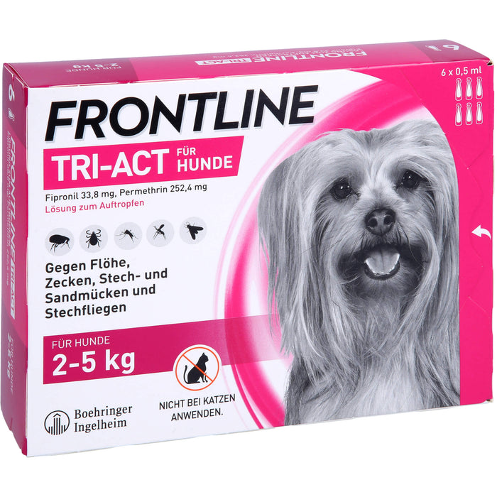 Frontline Tri-act Hu 2-5kg, 6 St LOE