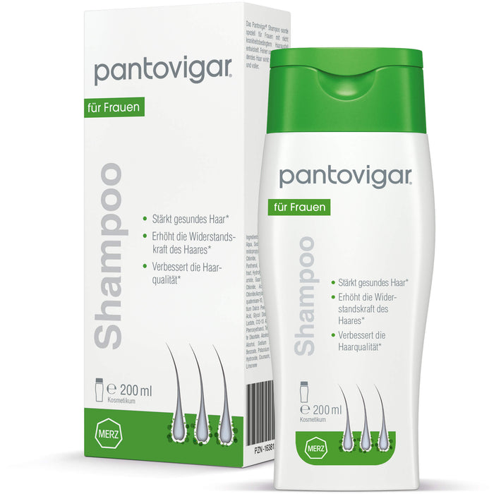 Pantovigar Shampoo für Frauen stärkt gesundes Haar, 200 ml Shampoo