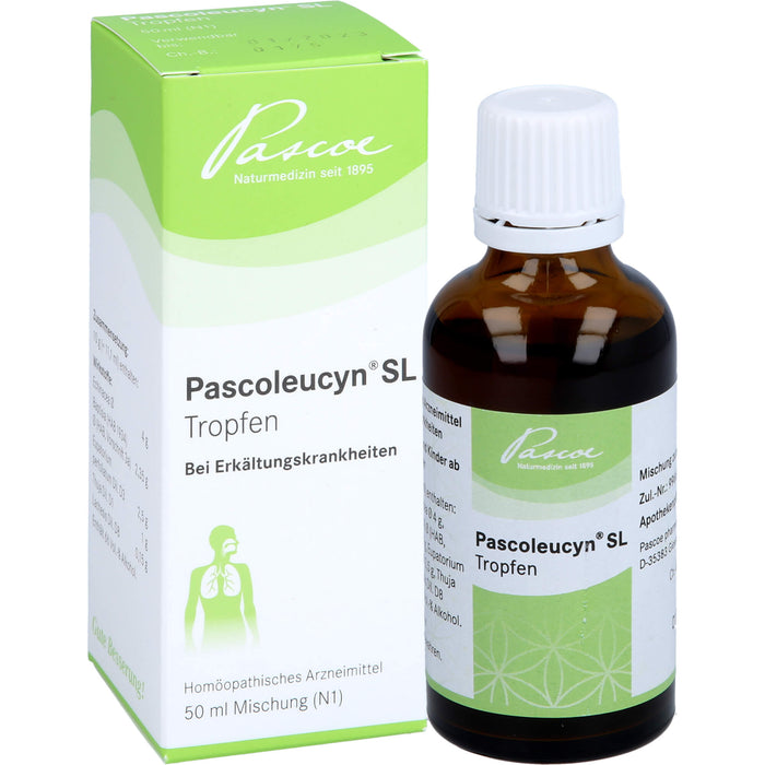 Pascoleucyn SL Tropfen bei Erkältungskrankheiten, 50 ml Lösung
