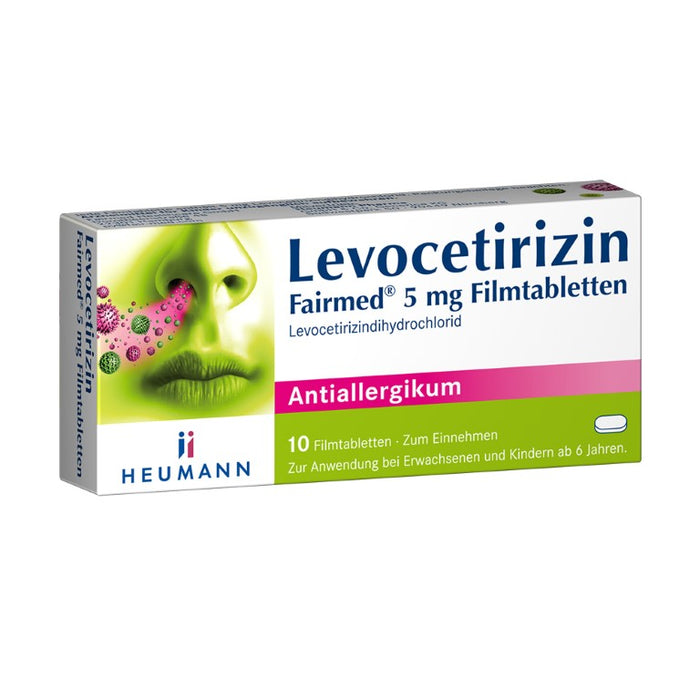 Levocetirizin Fairmed 5 mg Filmtabletten, 10 St. Tabletten
