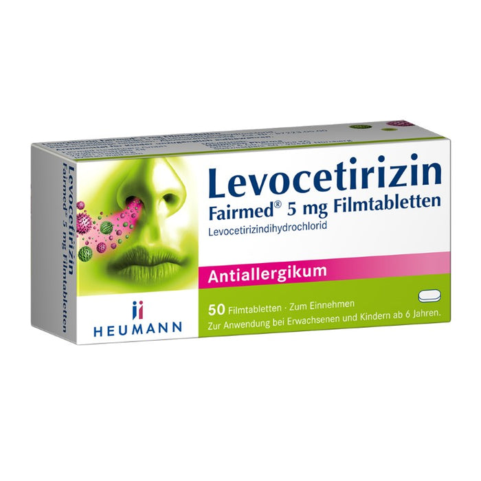 Levocetirizin Fairmed 5 mg Filmtabletten, 50 St. Tabletten
