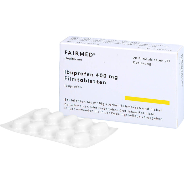 Fair-med Ibuprofen 400 mg Filmtabletten, 20 St. Tabletten