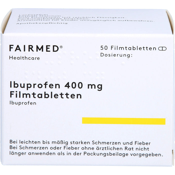 Ibuprofen 400 mg Fair-Med Filmtabletten, 50 St. Tabletten