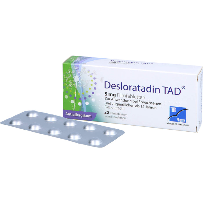Desloratadin TAD 5 mg Filmtabletten, 20 St. Tabletten
