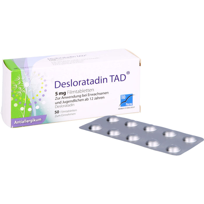 Desloratadin TAD 5 mg Filmtabletten, 50 St. Tabletten