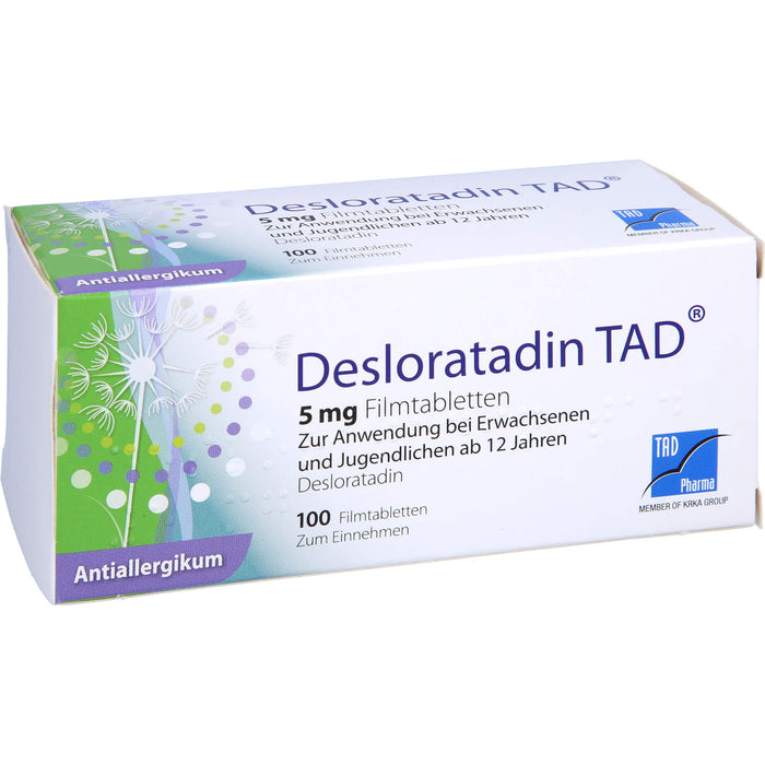 Desloratadin TAD 5 mg Filmtabletten, 100 St FTA