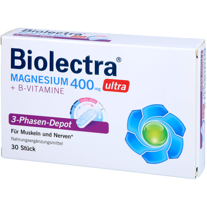 Biolectra Magnesium 400 mg ultra Tabletten, 30 St. Tabletten