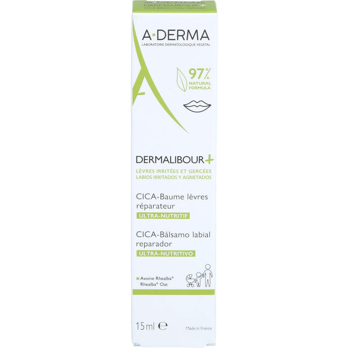 Aderma Dermal+cica Lippe, 15 ml BAL