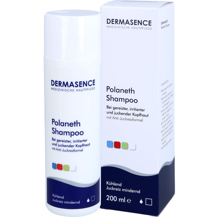 DERMASENCE Polaneth Shampoo bei gereizter, irritierter und juckender Kopfhaut, 200 ml Shampoo