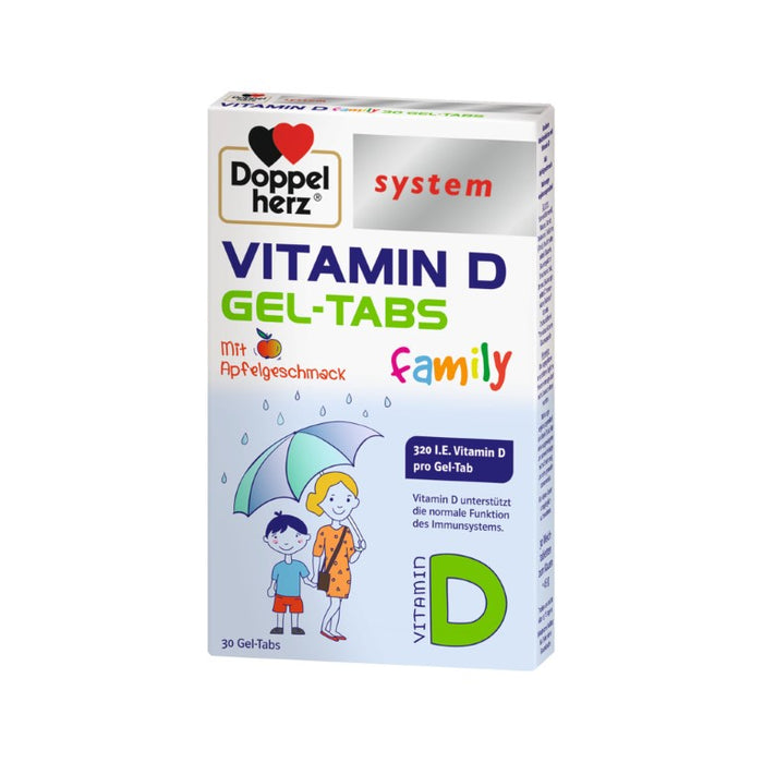 Doppelherz Vitamin D Gel-Tabs family system, 30 St KTA
