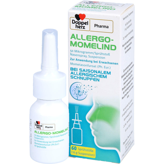Doppelherz Pharma Allergo Momelind 50 µg bei saisonalem allergischem Schnupfen, 10 g Spray