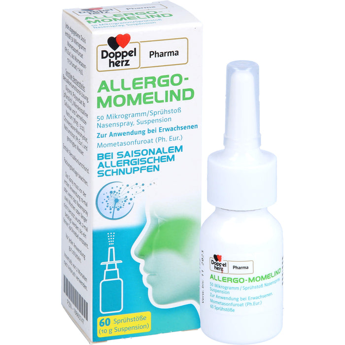 Doppelherz Pharma Allergo Momelind 50 µg bei saisonalem allergischem Schnupfen, 10 g Spray