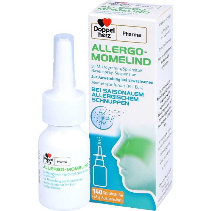 Doppelherz Pharma Allergo Momelind 50 µg bei saisonalem allergischem Schnupfen, 18 g Spray
