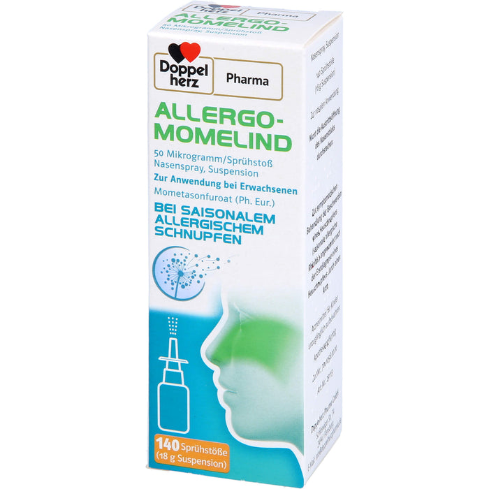 Doppelherz Pharma Allergo Momelind 50 µg bei saisonalem allergischem Schnupfen, 18 g Spray