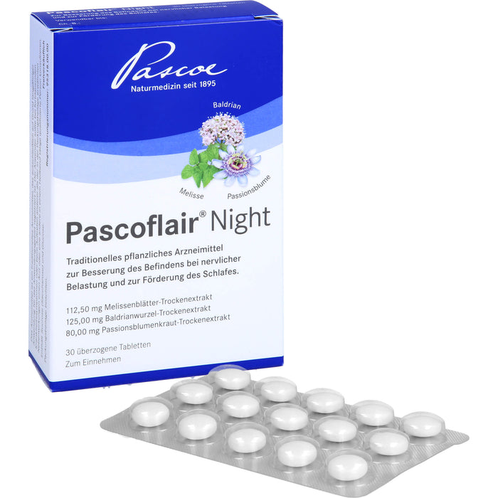 Pascoflair Night, überzogene Tabletten, 30 St UTA