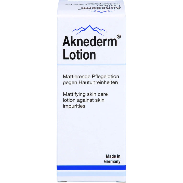 Aknederm mattierende Pflegelotion gegen Hautunreinheiten, 30 ml Lotion