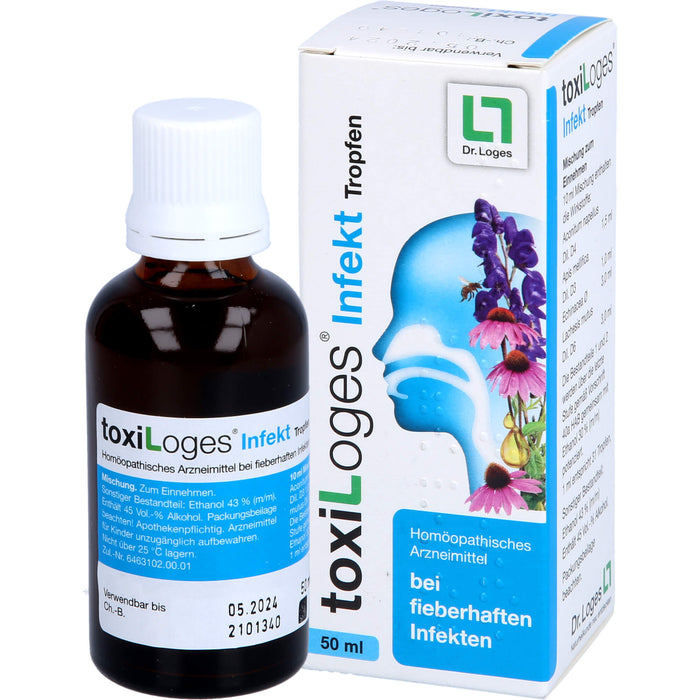 toxiLoges Infekt Tropfen bei fieberhaften Infekten, 50 ml Lösung