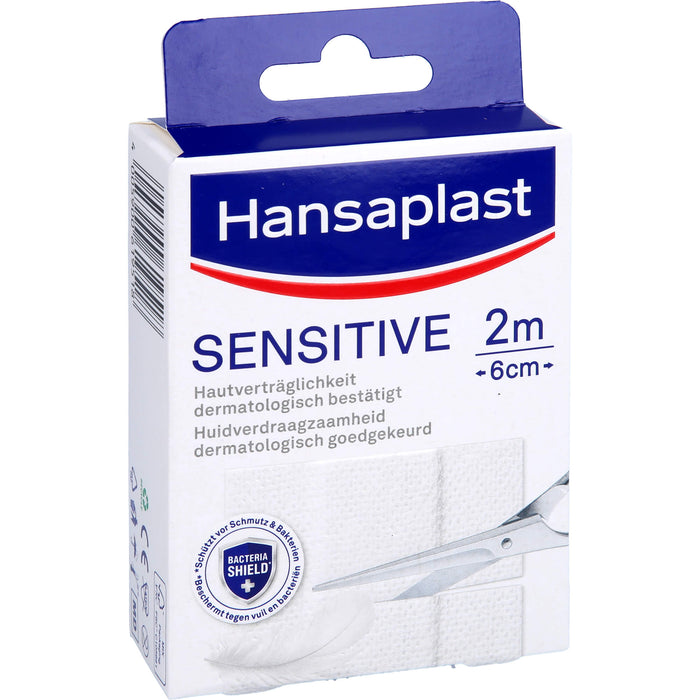 Hansaplast Sensitive Pflaster Hypoallergen 2mx6cm, 1 St. Pflaster