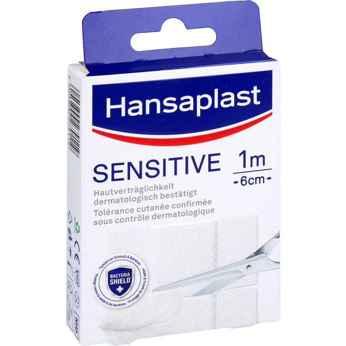 Hansaplast Sensitive Pflaster Hypoallergen 1mx6cm, 1 St. Pflaster
