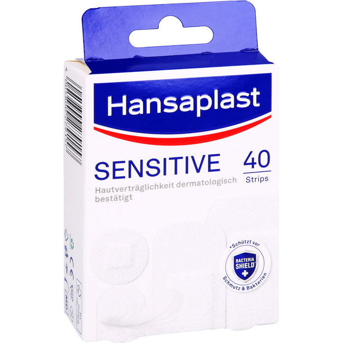Hansaplast Sensitive Pflaster Hypoallergen 40 Str, 40 St. Pflaster