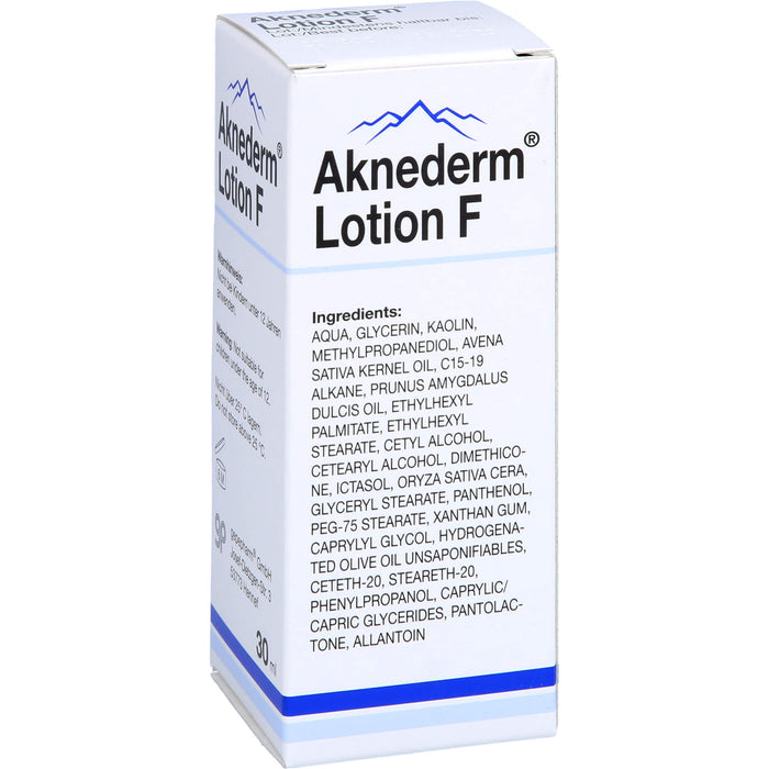 Aknederm Lotion F gegen Hautunreinheiten, 30 ml Lotion