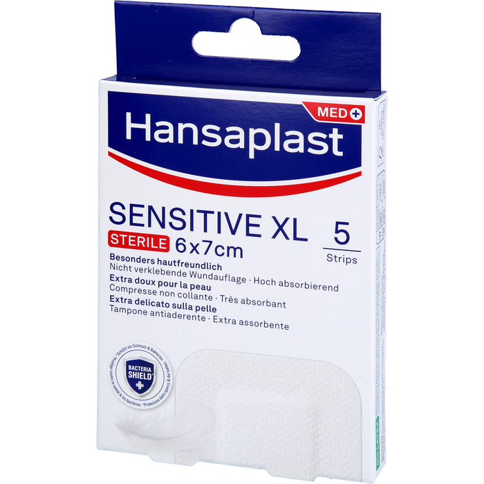 Hansaplast Wundverband Steril Sensitive 6x7cm, 5 St. Pflaster