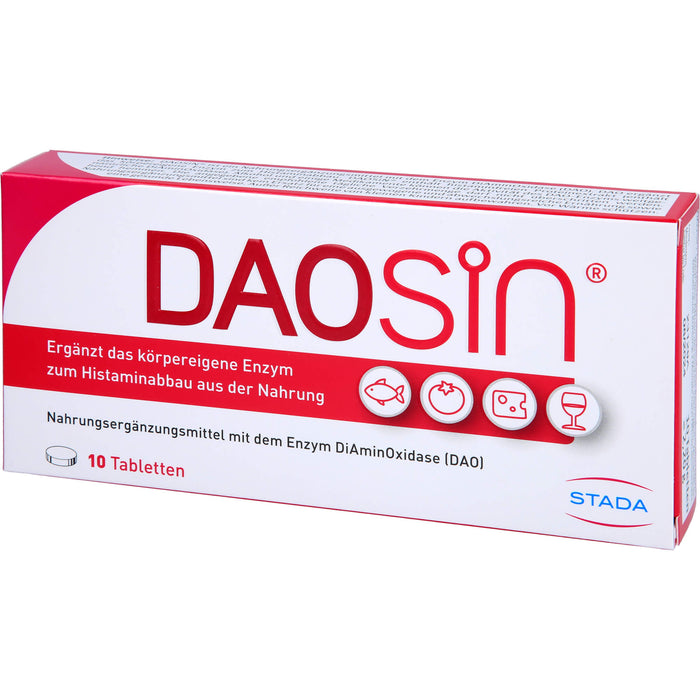 DAOSiN Tabletten bei Histaminunverträglichkeit, 10 St. Tabletten