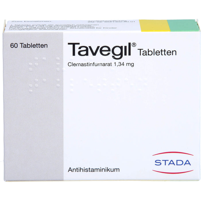 Tavegil Tabletten zur Symptomlinderung bei Heuschnupfen, Juckreiz und Nesselsucht, 60 St. Tabletten