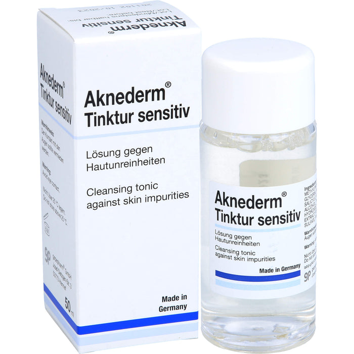 Aknederm Tinktur sensitiv Lösung gegen Hautunreinheiten, 50 ml Lösung