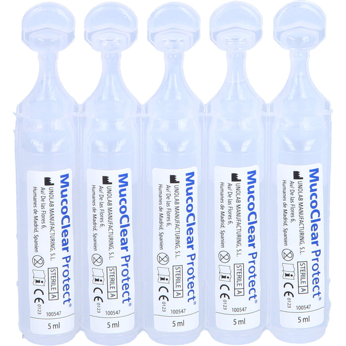 MucoClear Protect Inhalationslösung verflüssigt den Schleim in der Lunge, 20 St. Einzeldosisbehältnisse