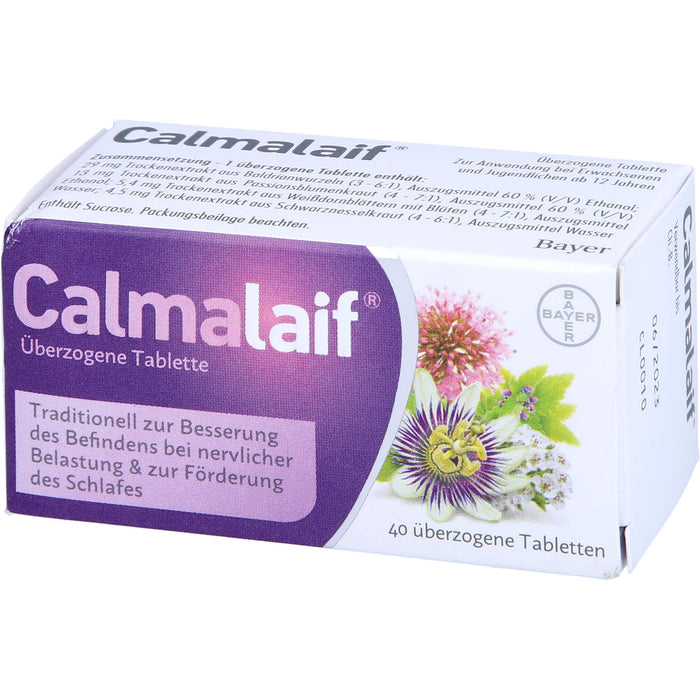 Calmalaif, Überzogene Tablette, 40 St. Tabletten