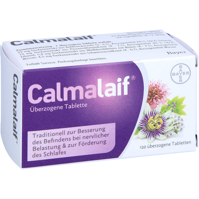 Calmalaif Tabletten bei nervlicher Belastung und zur Förderung des Schlafes, 120 St. Tabletten