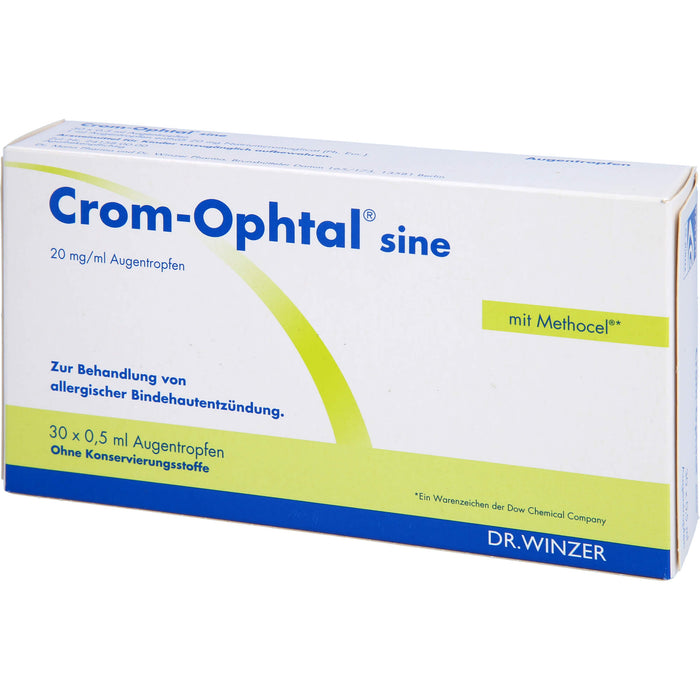 Crom-Ophtal sine, 20 mg/ml Augentropfen, 30X0.5 ml ATR