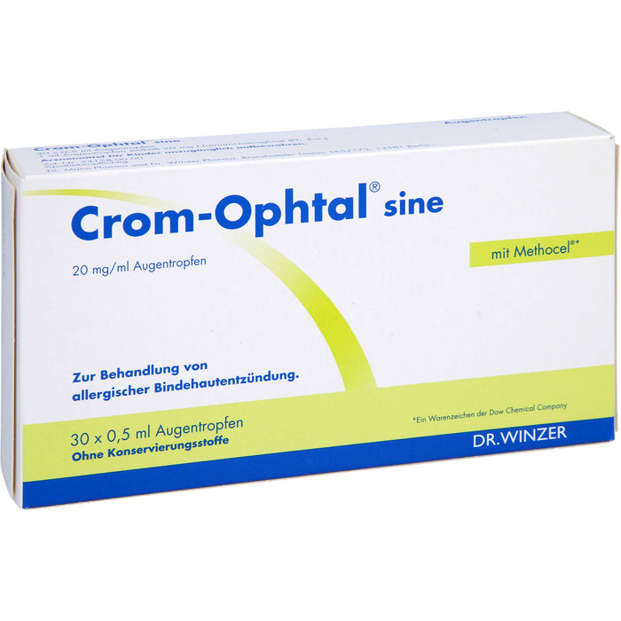 Crom-Ophtal sine, 20 mg/ml Augentropfen, 30X0.5 ml ATR
