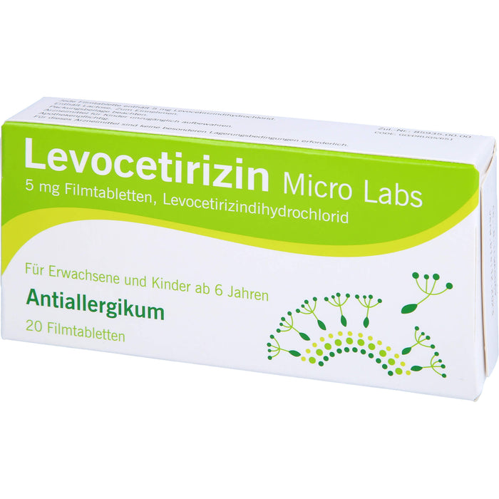 Levocetirizin Micro Labs 5 mg Filmtabletten, 20 St FTA