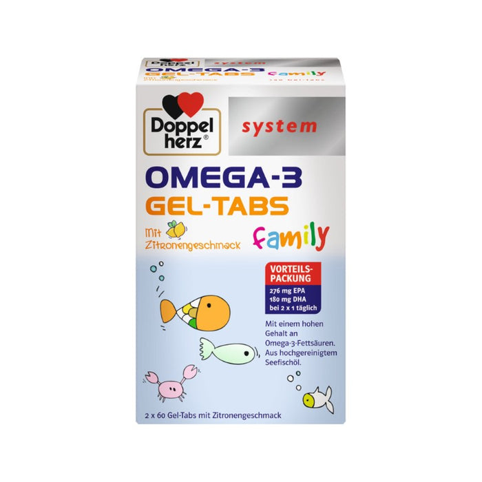 Doppelherz Omega-3 Family Gel-Tabs system, 120 St KTA