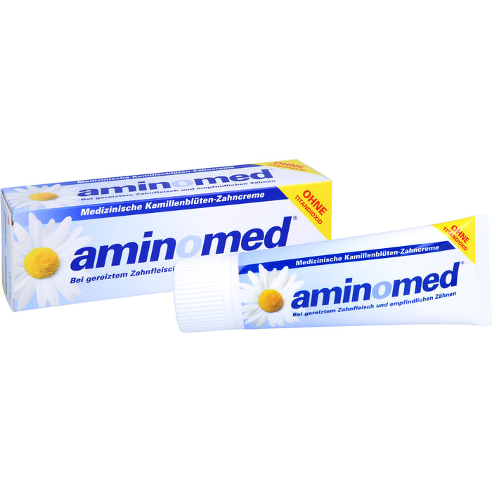 aminomed Kamillenblüten Zahncreme ohne Titandioxid, 75 ml Zahncreme