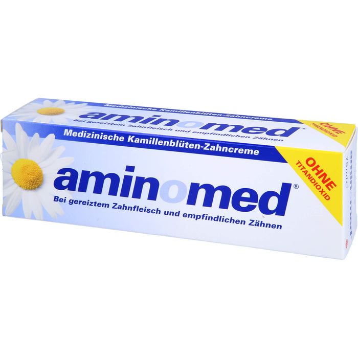 aminomed Kamillenblüten Zahncreme ohne Titandioxid, 75 ml Zahncreme
