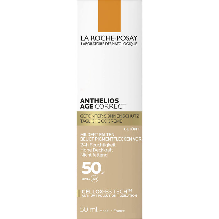 LA ROCHE-POSAY Anthelios Age Correct Getönter Sonnenschutz LSF50, 50 ml Creme