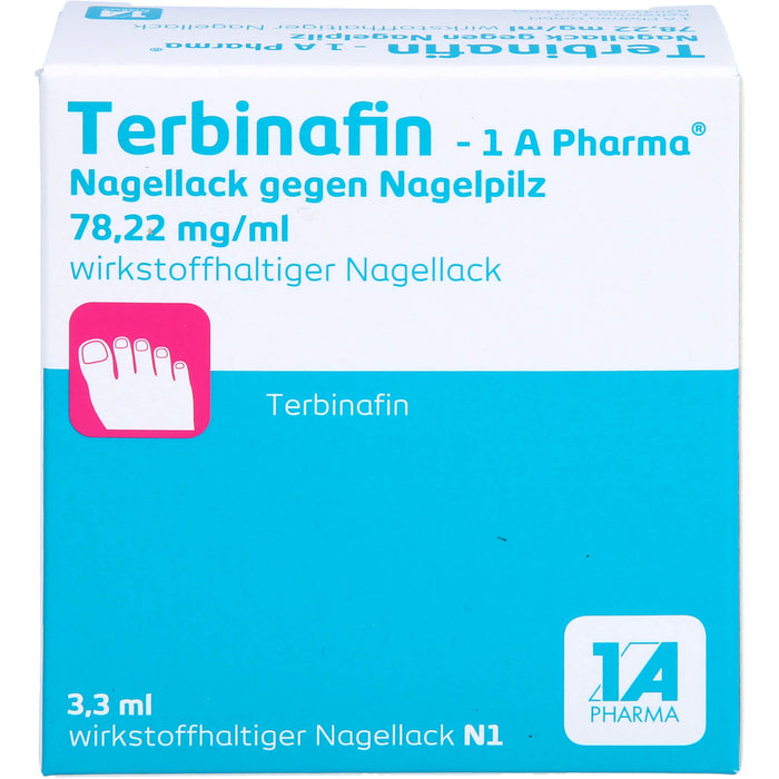 Terbinafin - 1 A Pharma Nagellack gegen Nagelpilz, 3.3 ml Lösung