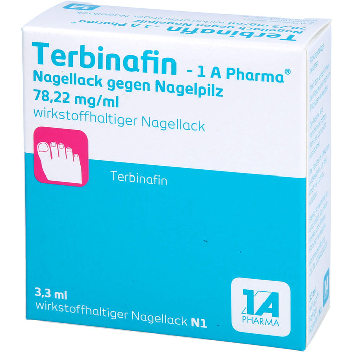 Terbinafin - 1 A Pharma Nagellack gegen Nagelpilz, 3.3 ml Lösung