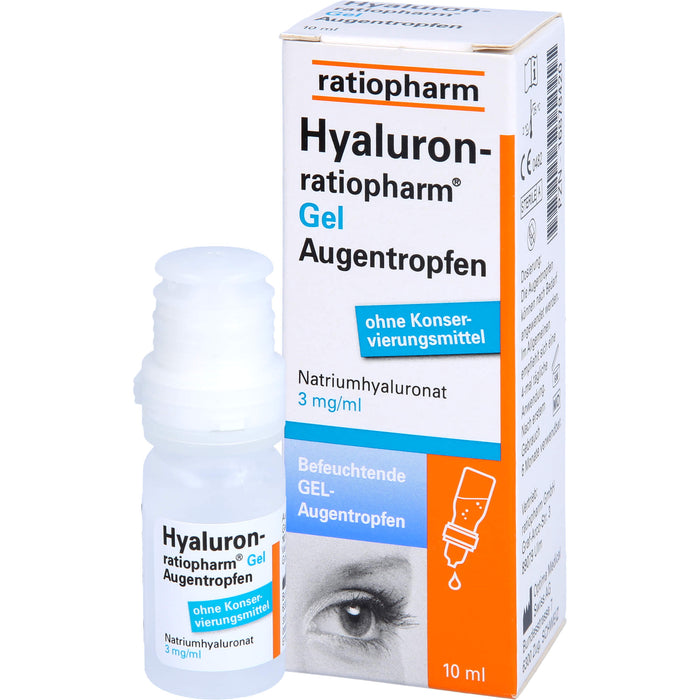 Hyaluron-ratiopharm Gel Augentropfen, 10 ml ATR