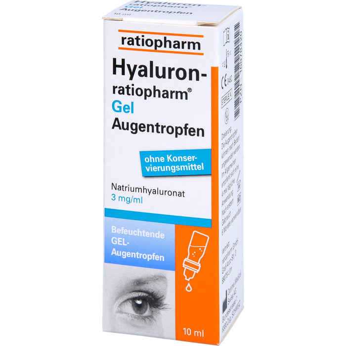 Hyaluron-ratiopharm Gel Augentropfen, 10 ml ATR