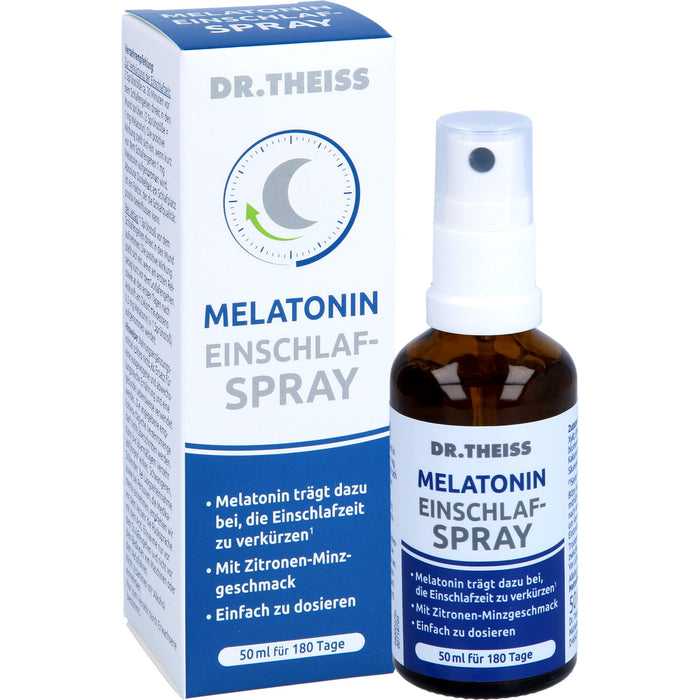 DR. THEISS Melatonin Einschlaf-Spray zur Verkürzung der Einschlafzeit, 50 ml Lösung