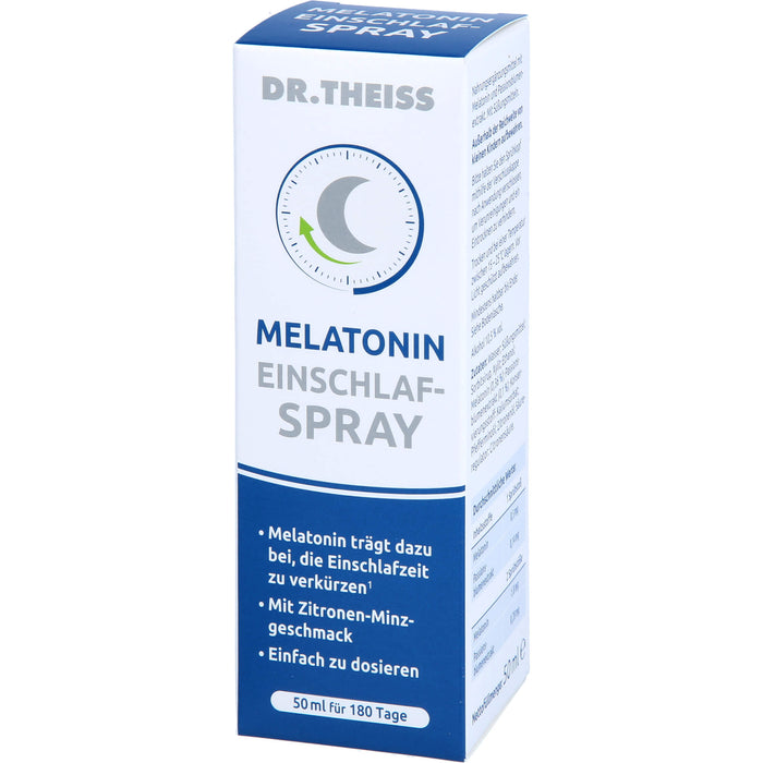 DR. THEISS Melatonin Einschlaf-Spray zur Verkürzung der Einschlafzeit, 50 ml Lösung