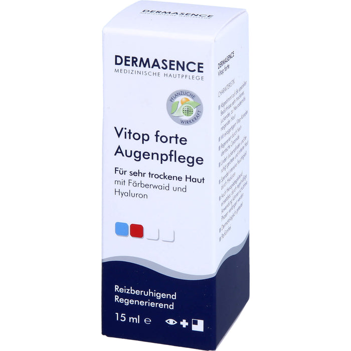 DERMASENCE Vitop forte Augenpflege für sehr trockene Haut, 15 ml Creme
