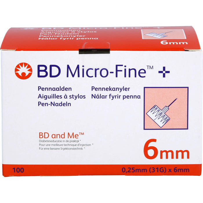 Bd Microfine Pen-n. 0.25x6, 100 St KAN