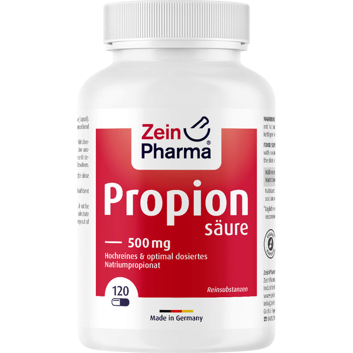 ZeinPharma Propionsäure 500 mg Kapseln, 120 St. Kapseln
