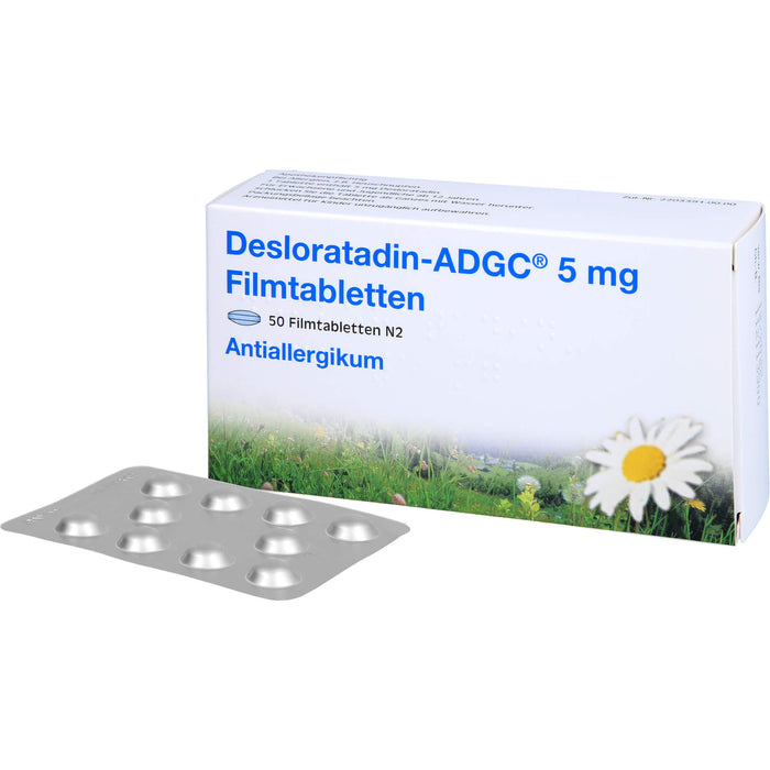 DESLORATADIN ADGC 5 mg Filmtabletten, 50 St. Tabletten