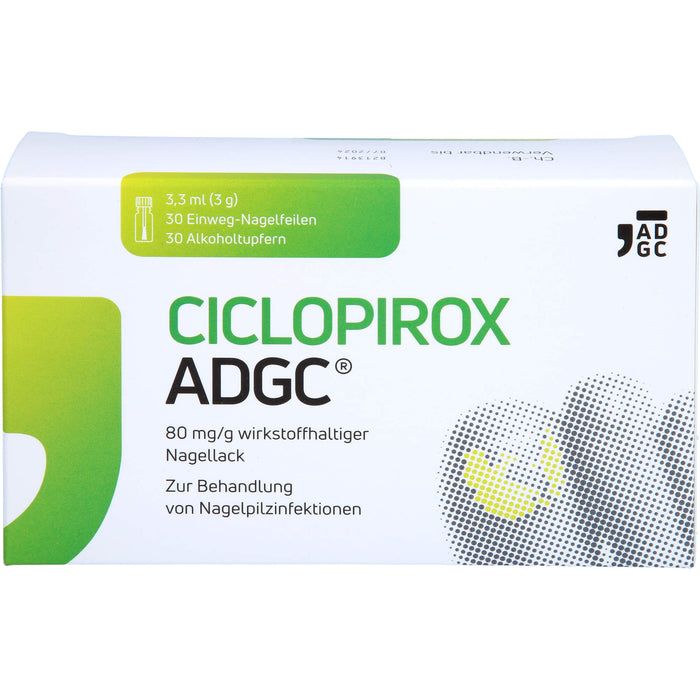 Ciclopirox ADGC 80 mg/g wirkstoffhaltiger Nagellack bei Nagelpilzinfektionen, 3.3 ml Wirkstoffhaltiger Nagellack